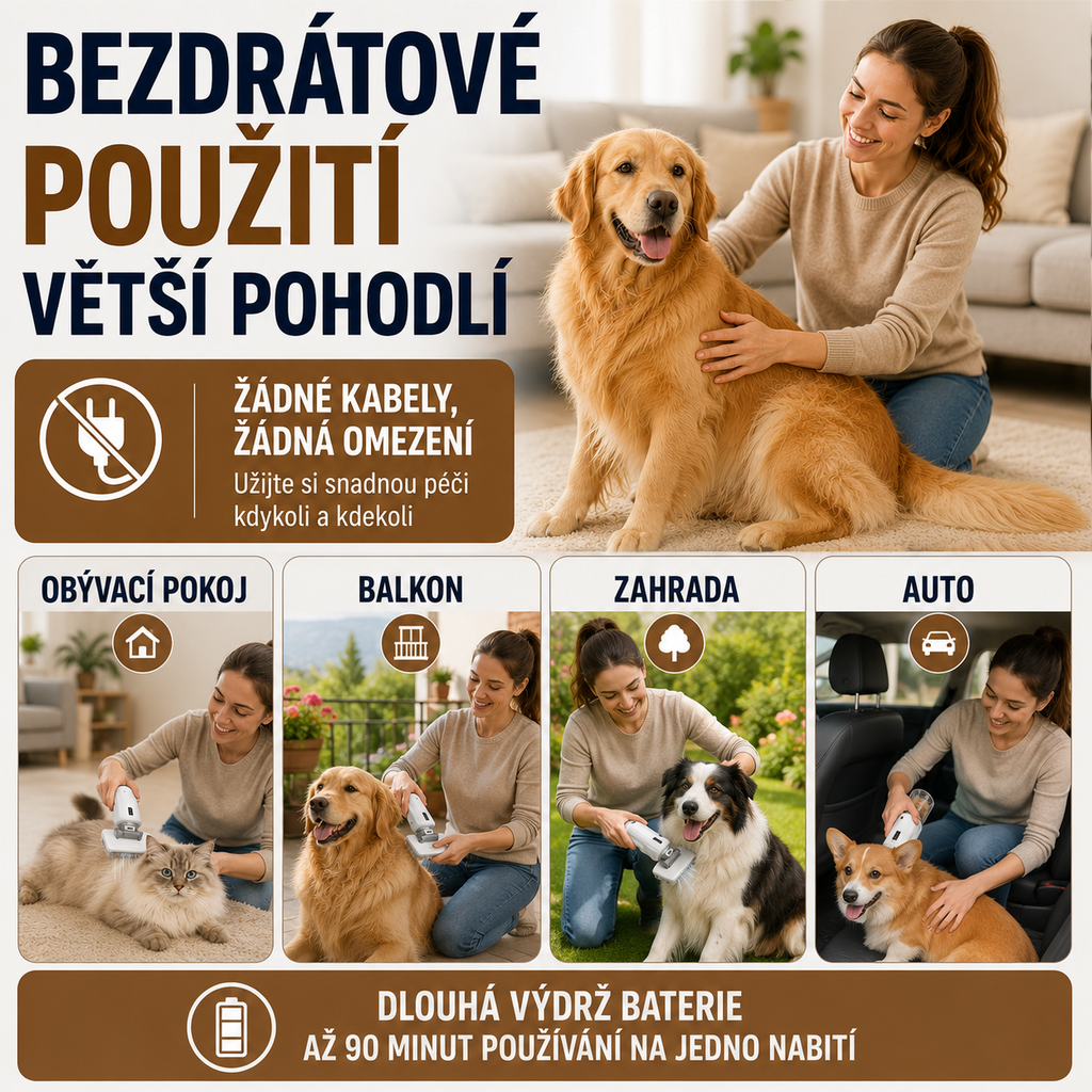 Vysavač na zvířecí chlupy
